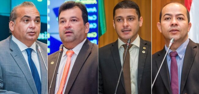 Deputados Fábio Braga (PP), Adelmo Soares (PSB), Wendell Lages (PV) e Rildo Amaral (PP)