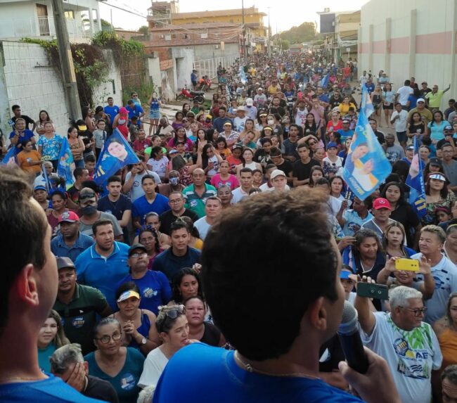Resultado da gestão do prefeito Bruno Silva em Coelho Neto atrai uma multidão em apoio aos seus candidatos